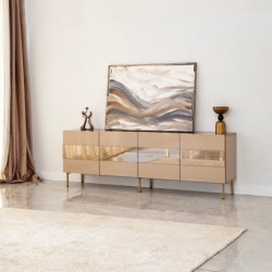 Mueble TV Leon Bronce Oro Practica Hogar