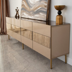 Mueble TV Leon Bronce Oro Practica Hogar