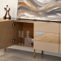 Mueble TV Leon Bronce Oro Practica Hogar