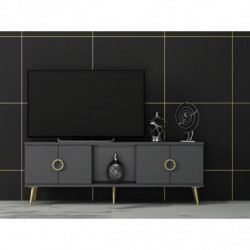 Mueble TV Cey Antracita Practica Hogar