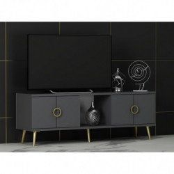Mueble TV Cey Antracita Practica Hogar
