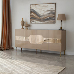 Aparador Milan Bronce Oro Practica Hogar