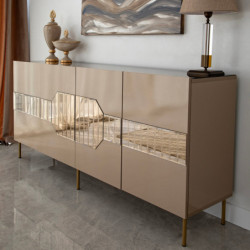 Aparador Milan Bronce Oro Practica Hogar