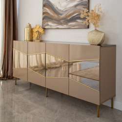 Aparador Nice Bronce Oro Practica Hogar