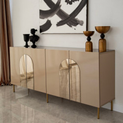 Aparador Rome Bronce Oro Practica Hogar