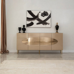 Aparador Lago Bronce Oro Practica Hogar