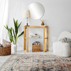 Consola Trapezoid Roble Practica Hogar