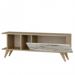 Mueble TV Liberty Roble Zafiro Mármol Practica Hogar