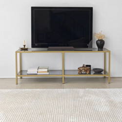 Mueble TV Basic Gris oscuro Oro Practica Hogar