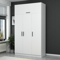 Armario Kale 3 Kapak 255 blanco Practica Hogar