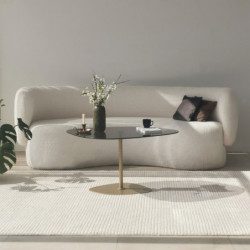 Mesa de centro Soho Gris oscuro Oro Practica Hogar