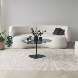 Mesa de centro Soho Gris oscuro Negro Practica Hogar