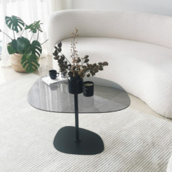 Mesa de centro Soho Gris oscuro Negro Practica Hogar