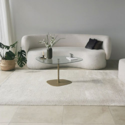 Mesa de centro Soho Transparente Oro Practica Hogar