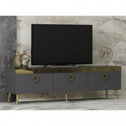 Mueble TV Safar Antracita Practica Hogar