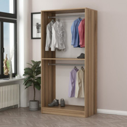 Armario Kale Glass 1-210 gris oscuro Practica Hogar