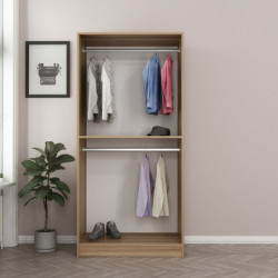 Armario Kale Glass 1-210 gris oscuro Practica Hogar