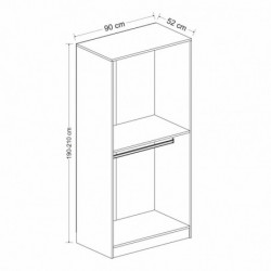 Armario Kale Membrane Blinds-190 blanco Practica Hogar