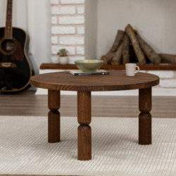 Mesa de centro ida 70 Nogal Practica Hogar