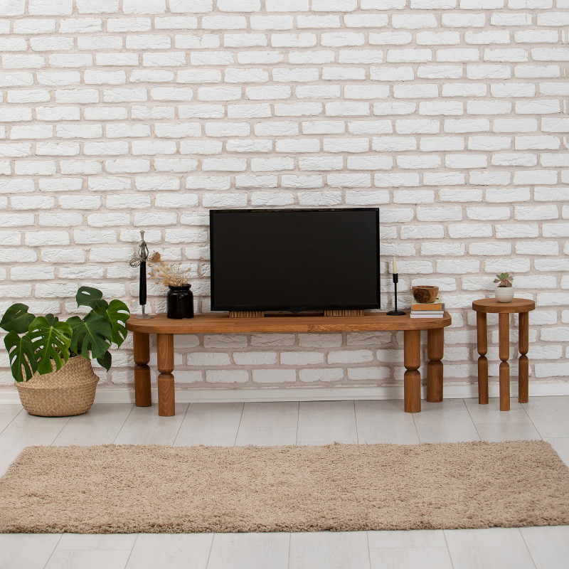 Mueble TV ida castaño Practica Hogar Mueble TV ida castaño Practica Hogar