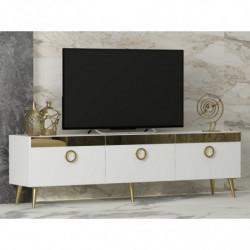 Mueble TV Safar Blanco Practica Hogar