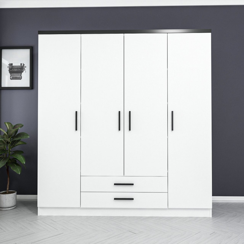 Armario Kale Plus-3045 blanco Practica Hogar Armario Kale Plus-3045 blanco Practica Hogar
