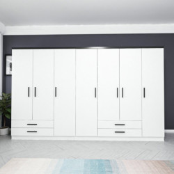 Armario Kale Plus-3046 blanco Practica Hogar
