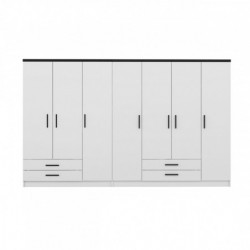 Armario Kale Plus-3046 blanco Practica Hogar