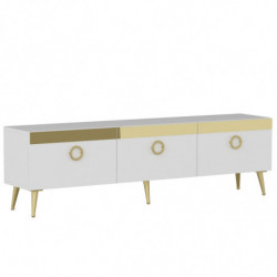 Mueble TV Safar Blanco Practica Hogar