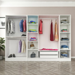 Armario Kale Plus-7786 blanco Practica Hogar