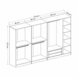 Armario Kale Plus-7788 blanco Practica Hogar