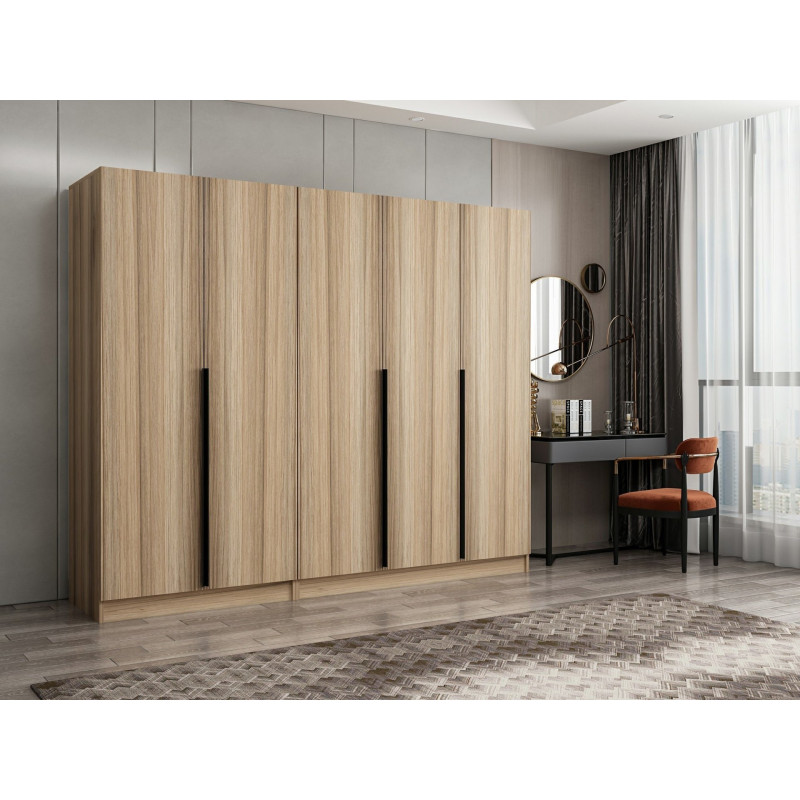 Armario Kale Plus-7795 roble Practica Hogar Armario Kale Plus-7795 roble Practica Hogar