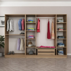 Armario Kale Plus-7796 roble Practica Hogar
