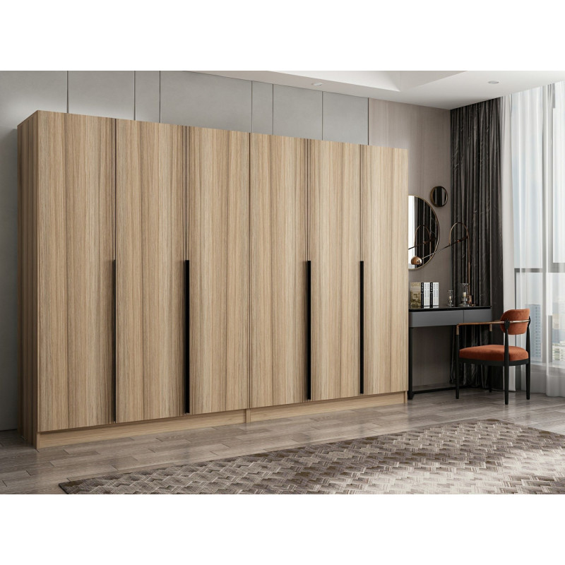 Armario Kale Plus-7797 roble Practica Hogar Armario Kale Plus-7797 roble Practica Hogar