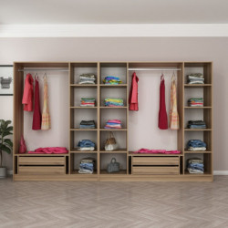 Armario Kale Plus-7799 roble Practica Hogar