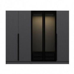 Armario Kale Plus-7803 humo Practica Hogar