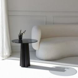 Mesa de centro Thales Gris oscuro Negro Practica Hogar