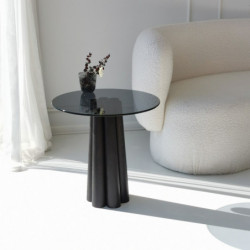 Mesa de centro Thales Gris oscuro Negro Practica Hogar
