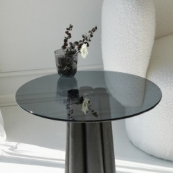 Mesa de centro Thales Gris oscuro Negro Practica Hogar