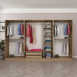 Armario Kale Plus-7822 roble humo Practica Hogar