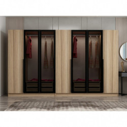 Armario Kale Plus-7823 roble humo Practica Hogar