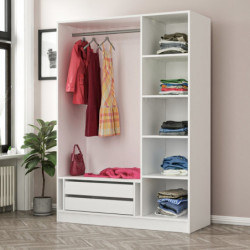 Armario Kale-2250 blanco Practica Hogar