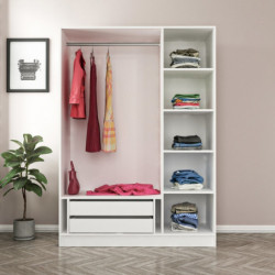 Armario Kale-2250 blanco Practica Hogar