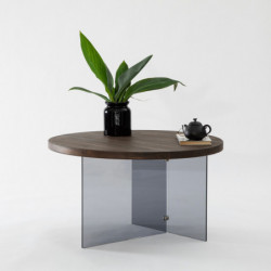 Mesa de centro Serenity Nogal Gris oscuro Practica Hogar