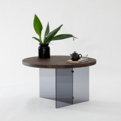 Mesa de centro Serenity Nogal Gris oscuro Practica Hogar