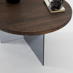 Mesa de centro Serenity Nogal Gris oscuro Practica Hogar