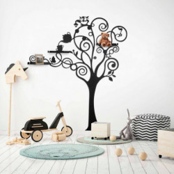 Perchero de pared de metal Agach WSH-24 negro 158x5x187 cm Practica Hogar
