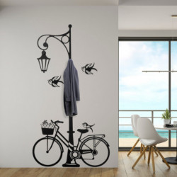 Perchero de pared de metal Hayat WSH-22 negro 117x4x211 cm Practica Hogar