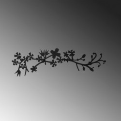 Perchero de pared de metal Bahar WSH-18 negro 70x3x23 cm Practica Hogar