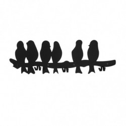 Perchero de pared de metal Muhabbet WSH-21 negro 55x3x18 cm Practica Hogar